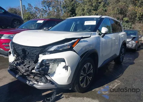 2021 Nissan Rogue Sv Fwd из США, поврежденный, VIN JN8AT3BA5MW009867